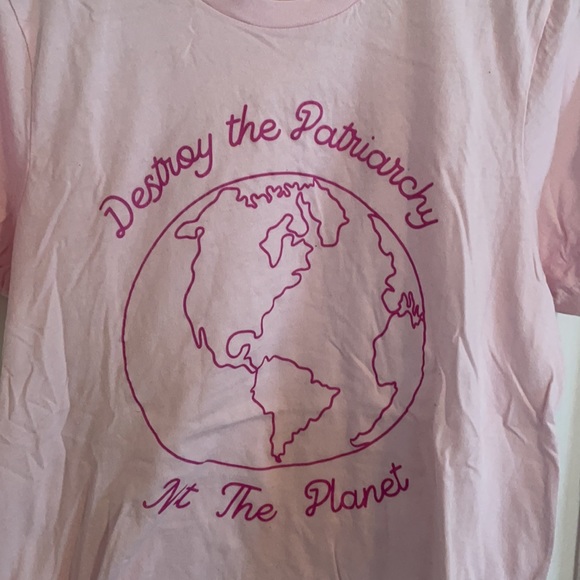 Destroy the Patriarchy not the Planet earth t shirt - Picture 2 of 4